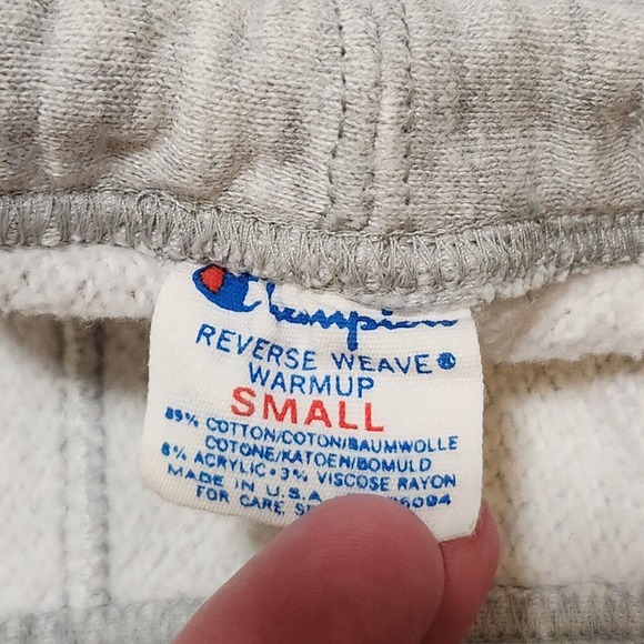 VTG 80s Champion Reverse Weave Warmup Brown University Sweatpants Pants S Small - Picture 7 of 13